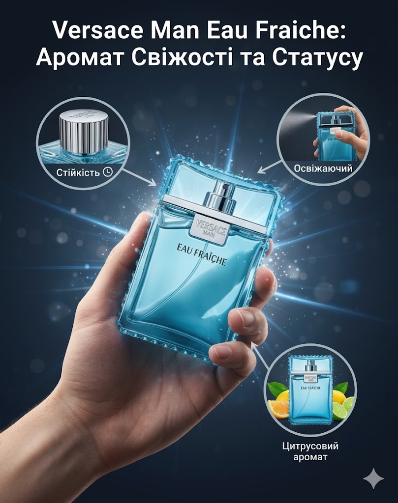 Versace Man Eau Fraiche: Аромат Свіжості та Статусу
