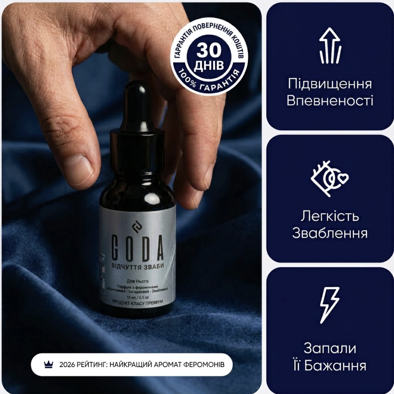 GODA - парфум з феромонами для чоловіків